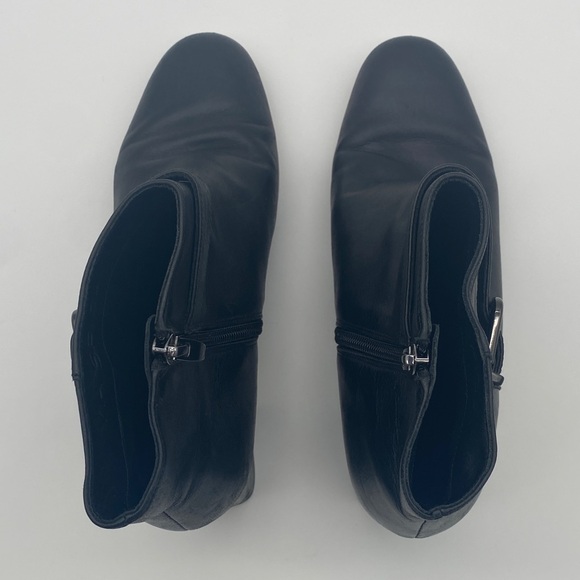 Via Spiga Black Ankle Boots with Buckle - Picture 4 of 9